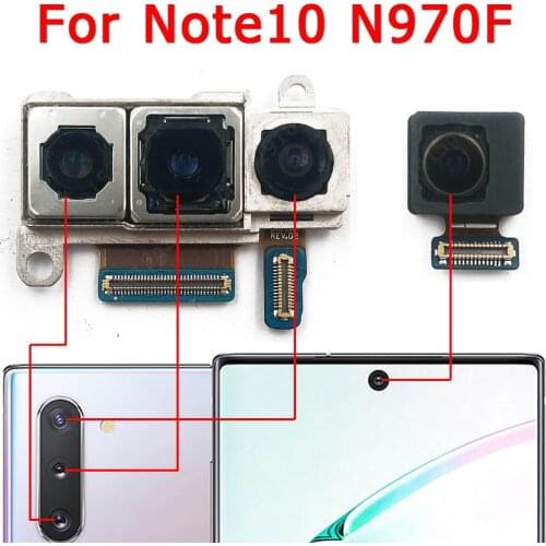 Original For Samsung Galaxy Note 10 Note10 N970 Front Rear Back Camera Frontal Main Facing Camera Module Replacement Spare Parts