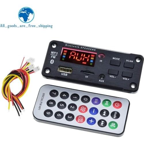 MP3 Decoder Board Color Screen Bluetooth V5.0 Car MP3 Player USB Recording Module FM AUX Radio For Speaker