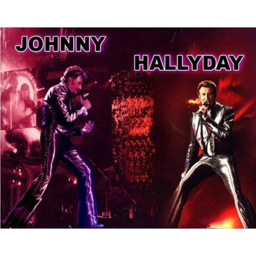 New Square / Round 5d Diamond Painting johnny hallyday Portrait Diamond Mosaic French Musician Sticker Home Decor
