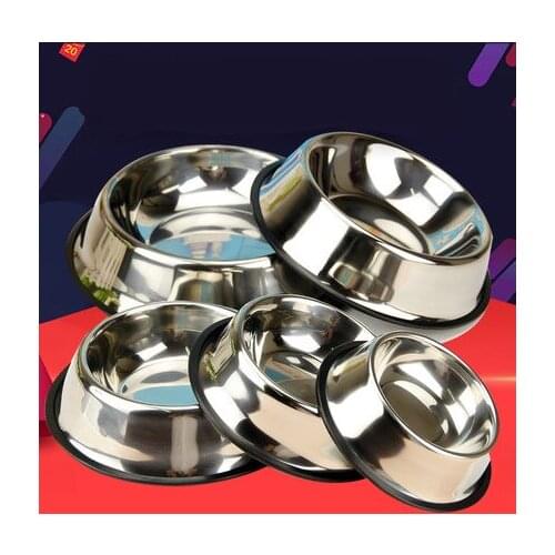 New Dog Cat Bowls Stainless Steel Travel Footprint Feeding Feeder Water Bowl For Pet Dog Cats Puppy Outdoor Food Dish
