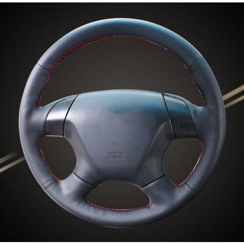 Car Braiding Steering Wheel Cover for Honda Accord 7 2004-2007 Hand Sewing Auto Braid On The Steering Wheel Covers Accessories