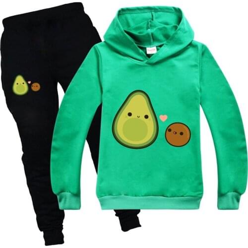 Boys Fall Winter Clothes Avocado Kawaii Children Clothing Set Boutique Thanksgiving Halloween Outfits for Girls Fille Vetement