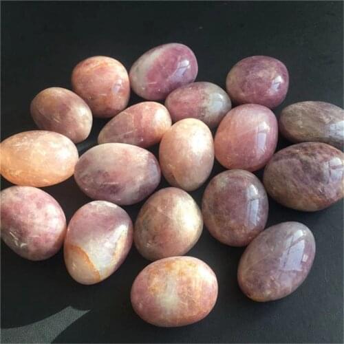 Natural polished Quartz Pink Amethyst Tumbled Stone Crystal Healing For feng shui