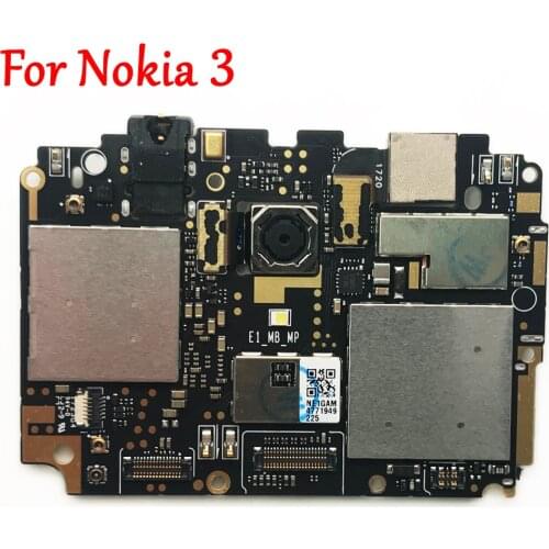 Tested Full Work Original Unlock Motherboard For Nokia 3 TA-1020 TA-1032 Logic Circuit Board Plate Global Firmware