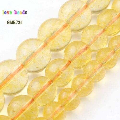 Beautiful Citrines Transparent Flash glass Crystal Beads For Jewelry Making Round Loose Beads Diy Bracelet Choker Jewellery