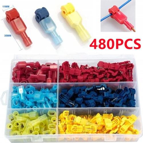 Quick Electrical Cable Connectors Snap Splice Lock Wire Terminal Crimp Connector Waterproof Electric Car Audio Terminal 22-10AWG