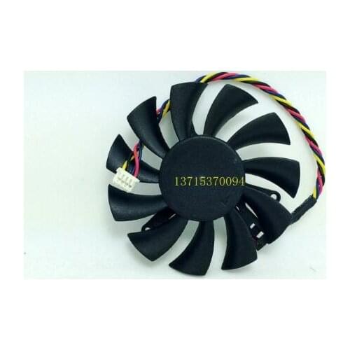 12V 0.30A 6CM Hole 39MM Fan Diameter 55MM PLD06010S12H 4 Line Temperature Controlled PWM Display Card Fan