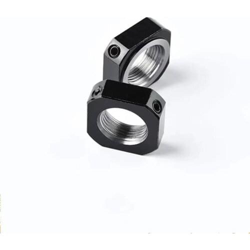 1pc M17 M20 M25 M30 M35 M40 Square Nut Built-in Brass screw support seat locks nut Wire rod anti-loose nuts lock nuts