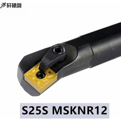 1PC S25S MSKNR12 MSKNR12 Internal Turning Tool Cutting Handle Holder Carbide Insert SNMG12