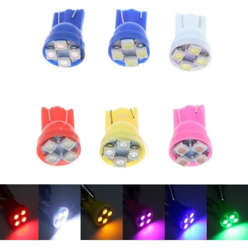 10pcs 12VCar led Lights T10 4SMD 1210 LED Reading Lamps Car Gauge Speed Dash Bulb Dashboard instrument Light Wedge Interior Lamp