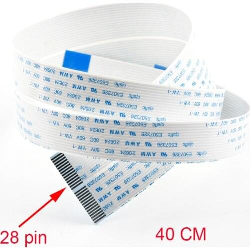 10PCS Printer head cable for Epson XP600 TX800 eco solvent uv plotter printhead 28 pin FFC flex flat cable 28pins 28p 40cm