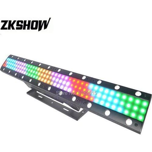 2PCS/Lot 24PCS*3W Warm White+120PCS SMD5050 RGB LED Pixel Wash Light for DJ Disco Club Wedding Music Bar Event Stage Lighting