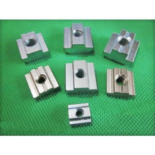 20pcs 3D printer accessories T nut t slide block square 2020 M3 M4 M5