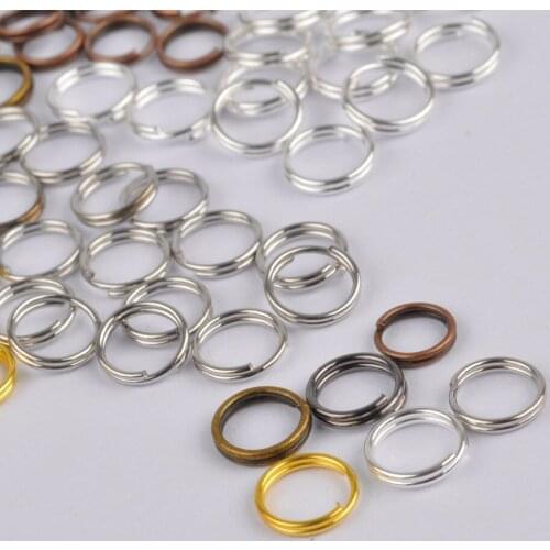 2000pcs/lot 4-5-6-7-8-10-12-14-16-20mm double jump rings split rings jewelry making supplies findings accessories