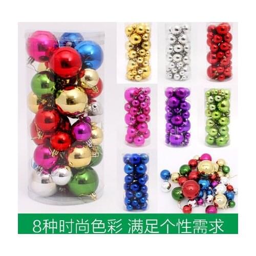 36pcs Christmas balls Christmas decoration supplies Xmas Decorative New Year Christmas Tree Decorations for Home Decor