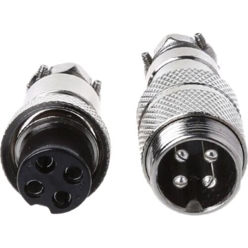 Gx16 Butting Aviation Male Connector Female Plug 2/3/4/5/6/7/8 Pin GXMA
