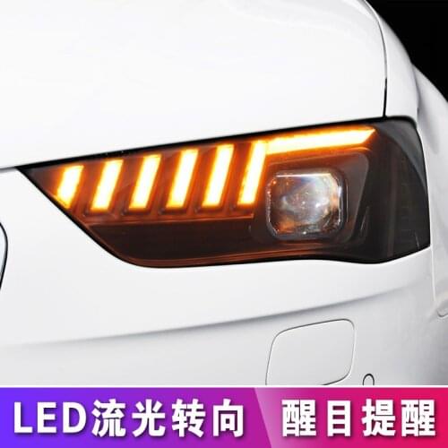 Car Style LED headlights for Audi A4 2013-2016 for A4L headlamp LED DRL Lens Double Beam H7 HID Xenon bi xenon lens