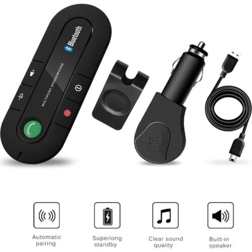 Car Visor On-board bluetooth-compatible Speakerphone Car bluetooth-compatible Phone Hands Free Portable Wireless Earphone