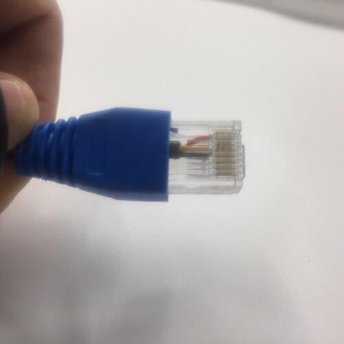 Free shipping 2PC orginal ds18b20 sensor with RJ45 Connector 6*50MM dallas temperature sensor waterproof 18b20 8M