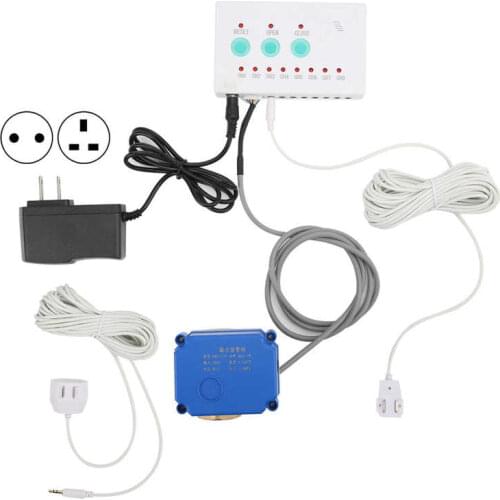 Multimeter test leads Alarm Sensor Single Brass Ball Valve Dual-Way Water Leaking Detection System Kit AC100-240V Digital