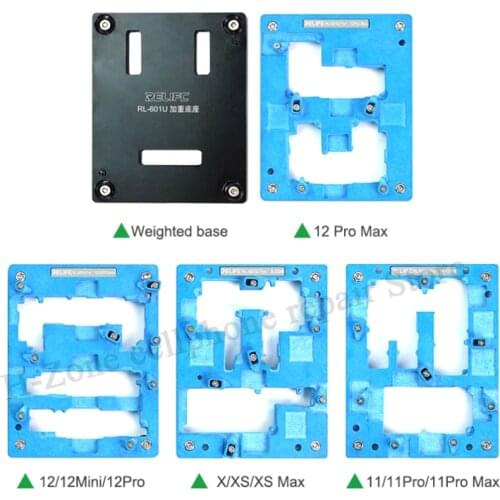 RL-601U 1+N combination Mobile phone repair mainboard fixture for IPX/XS/XS Max/11/11 Pro/11 Pro Max/12/12 Mini/12 Pro/ Pro max