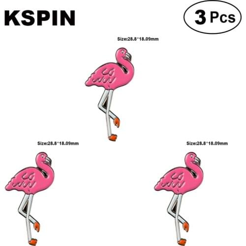 Flamingo Lapel Pin Brooches Pins Flag badge Brooch Badges