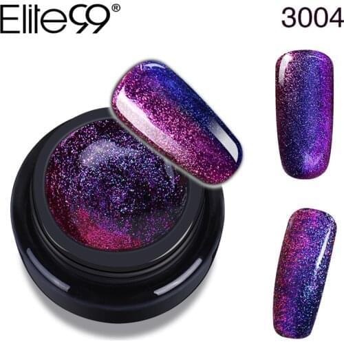 Elite99 5ml 3D Holographic Chameleon UV Nail Polish Soak Off Bling Glitter UV LED Nail Art Manicure Gel Paint Varnishes Lacquer