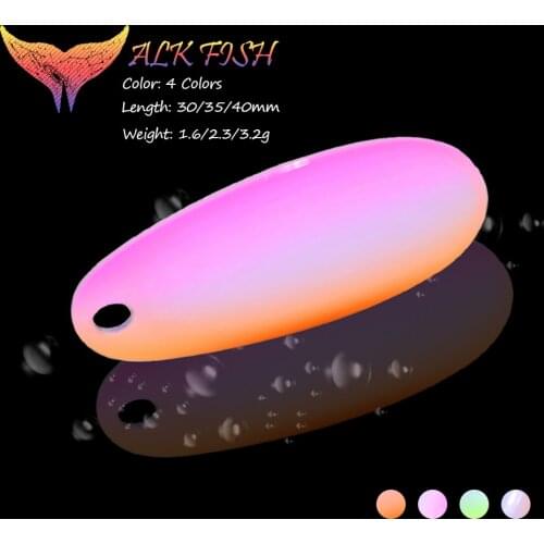 WALK FISH 1PCS 1.6G/2.3G/3.2G Noise Sequin Bait DIY Spoon Sinking Fishing Lures Metal Bait Hard Bait Fishing Accessories