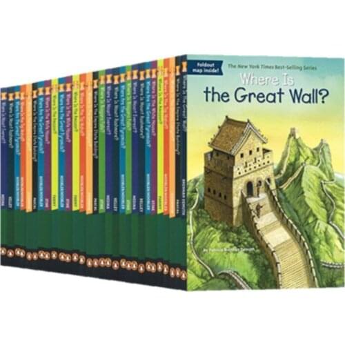 30 Books/Set Where Is Childrens English Popular Science World Geographical And Historical Sites Book Early Education Learning