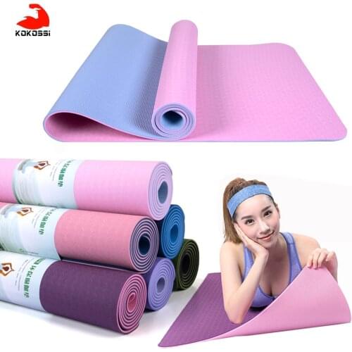 KoKossi Yoga Mat Exercise Pad Thick Non Slip Folding Gym Fitness Mat Pilates Outdoor Indoor Training Gym Exercise Fitness Carpet