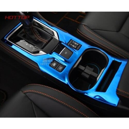 Stainless Steel Water Cup Holder Panel Gear Shift Panel Cover Trims Auto Accessorries Fit For Subaru XV 2018