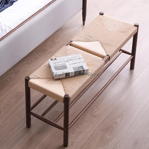 New Chinese Style Solid Wood Stool For Shoes