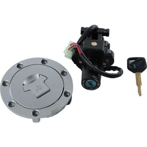 Motorcycle Ignition Switch Fuel Gas Cap Cover with Ignition Lock Keys Set For HONDA CBR600 F4I 2001-2002 CBR600RR 2003-2006