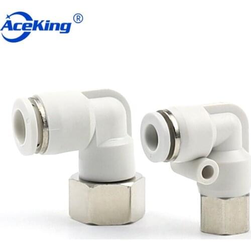 PLF Pneumatic internal thread elbow quick connector plf4mm / 6 / 8 / 10 / 12 / 14 / 16 / 01-02-03-04