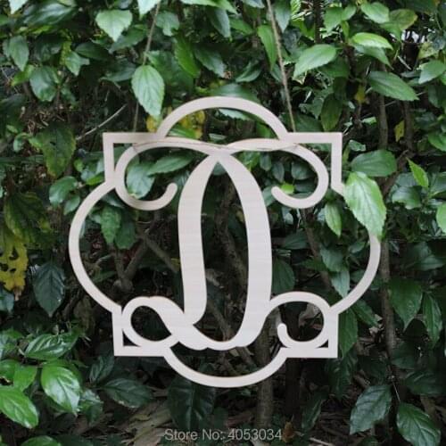 Quatrefoil initial door hanger, initial door hanger, monogram door hanger, letter door hanger