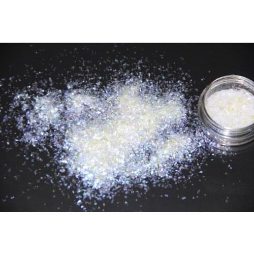 Rainbow Iridescent Purple White Flake Glitter for Nail Art,Candle Making,ect