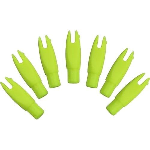 50 pcs Yellow Plastic Archery Arrow Nock for ID 6.5 mm arrows