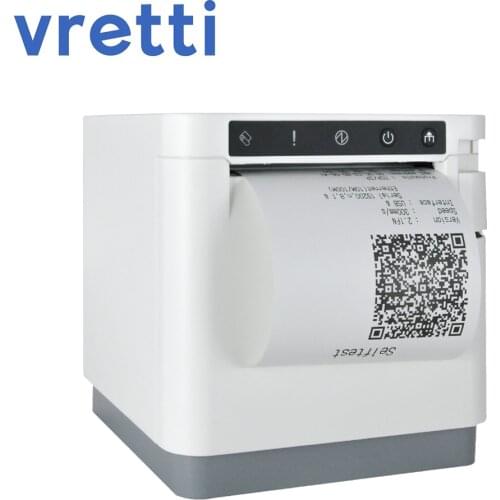 Vretti T890H Thermal Receipt Printer 58mm White Bluetooth WiFi Port Printer High Speed Printing For iOS/Android Thermal Printer