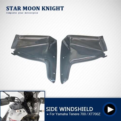 Motorcycle Side Windshield Windscreen Handshield Handle Bar Wind Deflector For Yamaha Tenere 700 TENERE700 XTZ XT700Z T700 T7