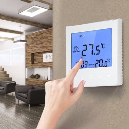 Wifi Thermostat Electric Heating Thermostat With Touchscreen Smart Programmable Temperature Controller With LCD Display 16A