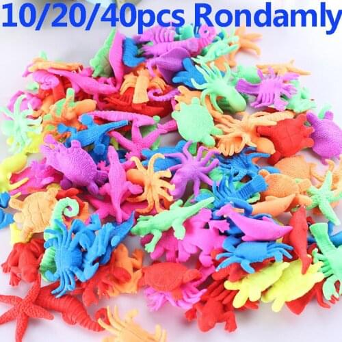 10/40pcs Gifts Growing In Water Bulk Swell Sea Creature Various Kinds Mixed Expansion Toy Colorful Puzzle Creative Magic Toys