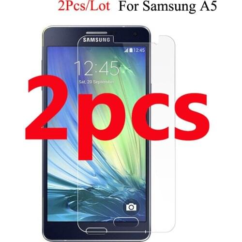 2PCS Screen Protector HD On The For Samsung Galaxy A5 Glass A500 2015 Tempered Glass For Samsun Galaxy A5 2015 Phone Film Guard