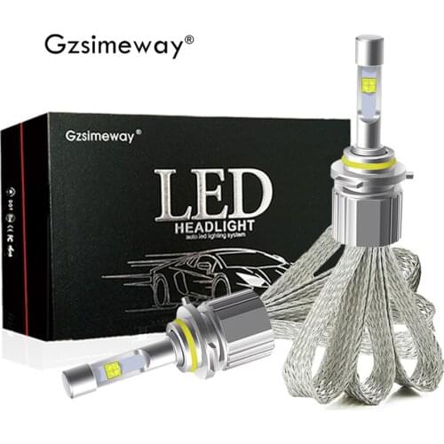 2x Auto LED Headlight H1 H4 H7 H11 9012 9005 HB3 bulbs kits XHP50 104W 12000LM led lamp H3 H27 880 881 9006 hb4 Car led fog lamp