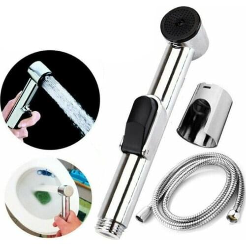 3pcs Wall Mount Bathroom Toilet Hand Held Diaper Sprayer Bidet Shower Nozzle Head Set Hanging Bathroom Fixtures