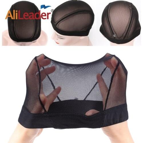AliLeader L/S Glueless Hair Net Wig Liner Cheap Wig Caps For Making Wigs Spandex Elastic Mesh Dome Cap Materials For Wigs Making