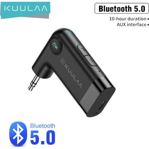 3.5mm Bluetooth Audio Receiver Transmitter Universal KUULAA-MP3 Adapter 5.0 AUX Interface Car Blue Tooth Music Adapter Jack