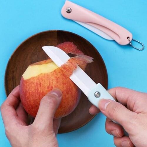 Zirconia Ceramic fruit knife kitchen tool portable folding knife multi-function mini home peeler scalpel