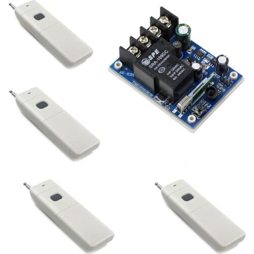 DC12V-48V 1CH Relay Wireless Remote Control Switch System Radio Light Power Switch 24V 36V Wireless Receiver Remote Transmitter