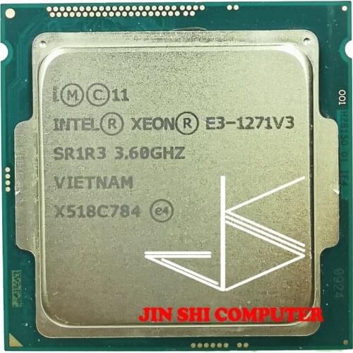 Intel Xeon E3-1271 v3 E3 1271 v3 E3 1271v3 3.6 GHz Quad-Core Eight-Thread CPU Processor L2=1M L3=8M 80W LGA 1150