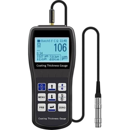 Coating Thickness Gauge Digital Display High Precision Galvanized Metal Plating Paint Film Thickness Meter